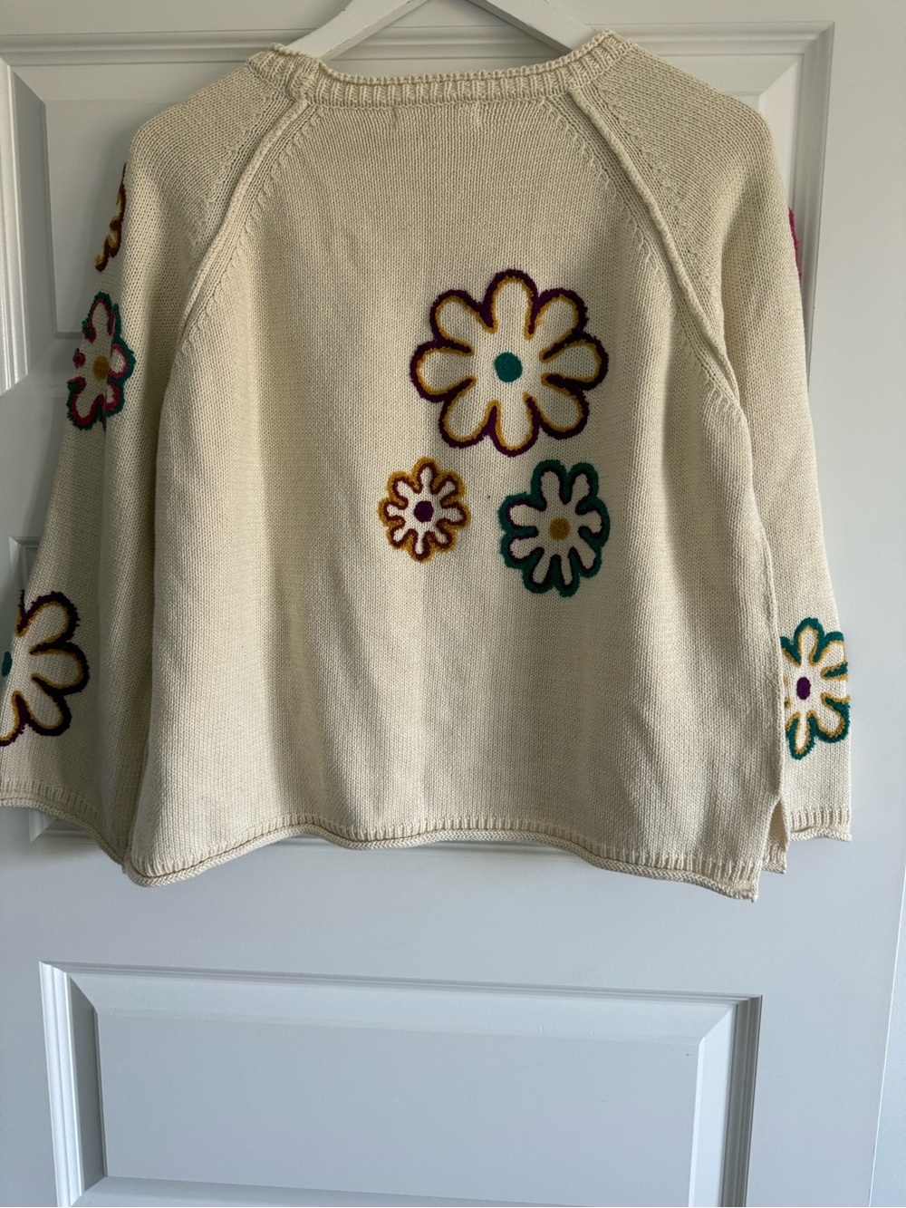 Natural Life Floral Knit Sweater Boho Cottagecore NWT M - Picture 10 of 11
